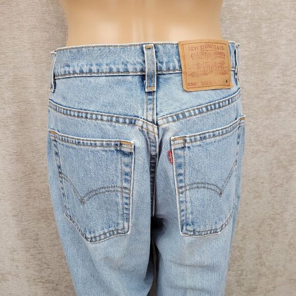 Levi's 550 Vintage 90s Light Wash Blue Jeans High Waisted Relaxed Fit Women's - Picture 6 of 13